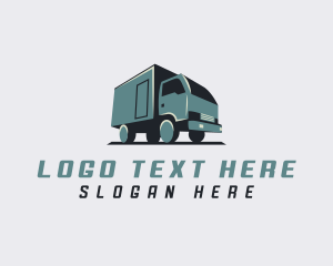 Removalist - Forwarding Cargo Truck logo design
