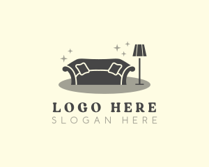 Upholstery - Sofa Couch Furniture logo design