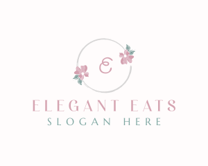 Elegant Floral Watercolor logo design