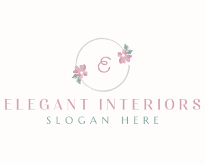 Elegant Floral Watercolor logo design