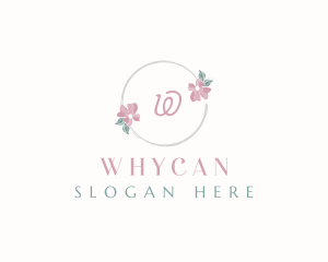 Elegant Floral Watercolor logo design