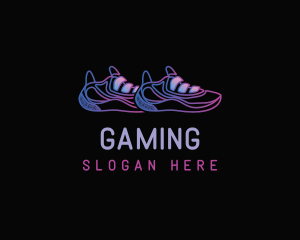 Neon Shoe Runner Logo