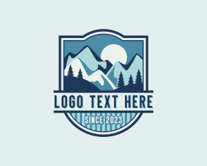 Travel - Mountaineer Adventure Camp logo design