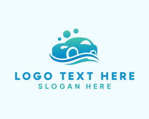 Gradient - Auto Wash Bubble Cleaning logo design