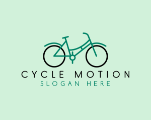 Pedaling - Retro Bike Bicycle logo design