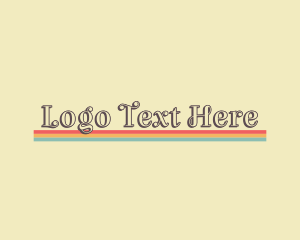 Refreshment - Quirky Retro Hippie logo design