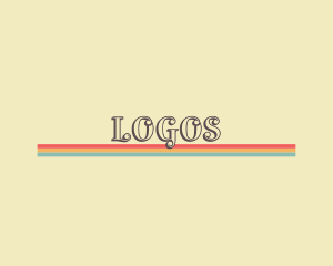 Quirky Retro Hippie Logo