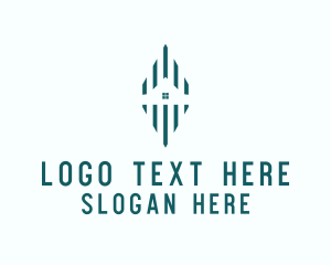 Negative Space - Building Home Property logo design