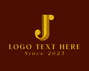 Lifestyle - Retro Tailoring Boutique Letter J logo design