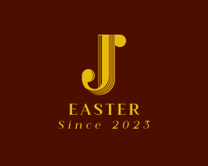 Tailor - Retro Tailoring Boutique Letter J logo design