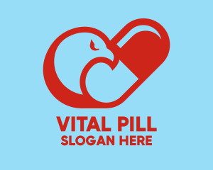 Pill - Pharmacy Dove Pill logo design