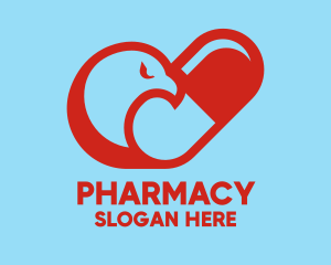 Pharmacy Dove Pill logo design