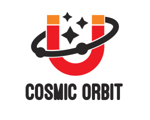 Stars Orbit Magnet logo design