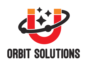 Stars Orbit Magnet logo design