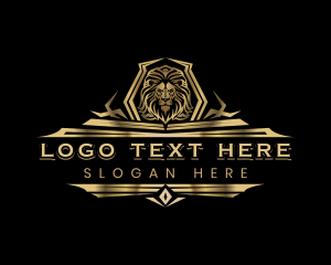 Shield - Premium Lion Crest logo design