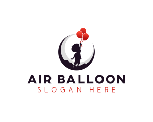 Balloon - Balloon Moon Children logo design