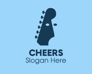 Producer - Guitar Player Face logo design