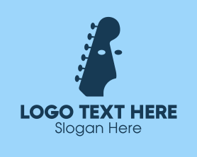 Music Bar - Guitar Face logo design