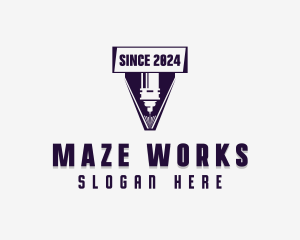 CNC Laser Machinery  logo design