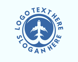 Airplane - Air Travel Tourism logo design