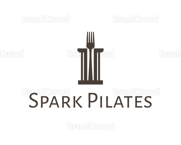 Greek Fork Pillar Logo