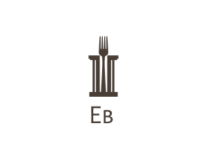 Greek Fork Pillar Logo