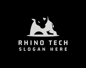 Wild Rhino Esport logo design