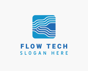 Tech Waves Software logo design