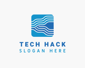 Tech Waves Software logo design