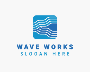 Tech Waves Software logo design