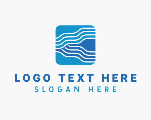 Technology - Tech Waves Software logo design