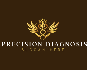 Diagnosis - Caduceus Medical Medication logo design