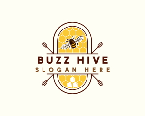 Honey Stick Hive logo design