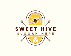 Honey Stick Hive logo design