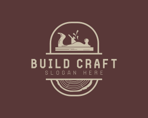 Wood Planer Carpentry Tool logo design