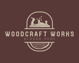 Carpentry - Wood Planer Carpentry Tool logo design