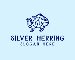 Herring - Angry Carp Fish logo design