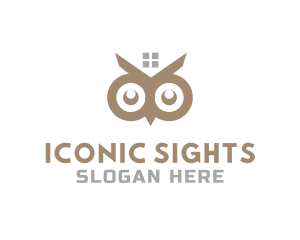 Home Owl Eyes logo design