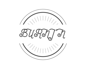 Hipster Retro Circle Badge  logo design