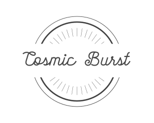 Hipster Retro Circle Badge  logo design