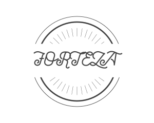 Hipster Retro Circle Badge  logo design