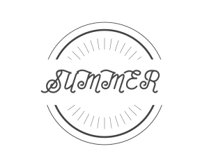 Hipster Retro Circle Badge  logo design