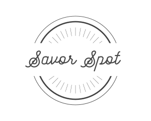 Hipster Retro Circle Badge  logo design