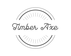 Hipster Retro Circle Badge  logo design