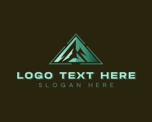 Trees - Mountain Peak Forest logo design