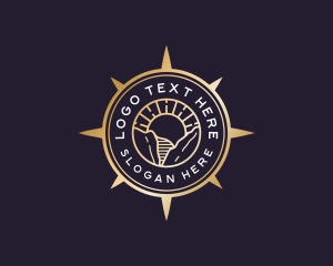 Expedition - Sun Travel Compass logo design