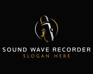 Microphone Recording Audio logo design