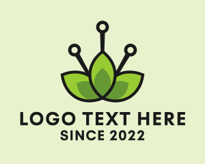 Natural Acupuncture Leaves logo design