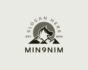 Mountain Wolf Dog logo design