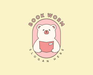 Read - Plush Bear Reading logo design
